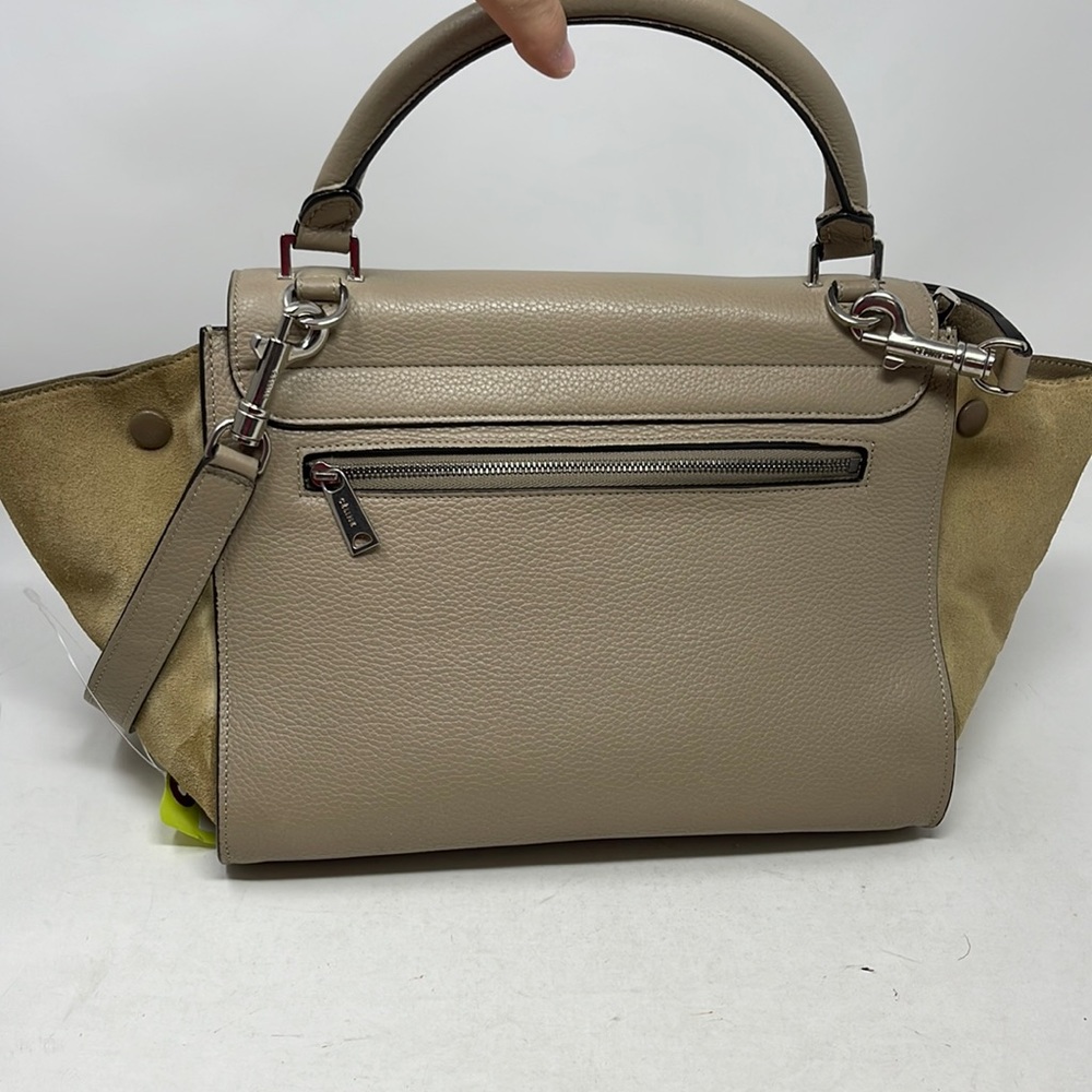 AUTHENTIC CELINE Hand Bag Beige Leather suede - Picture 3 of 16